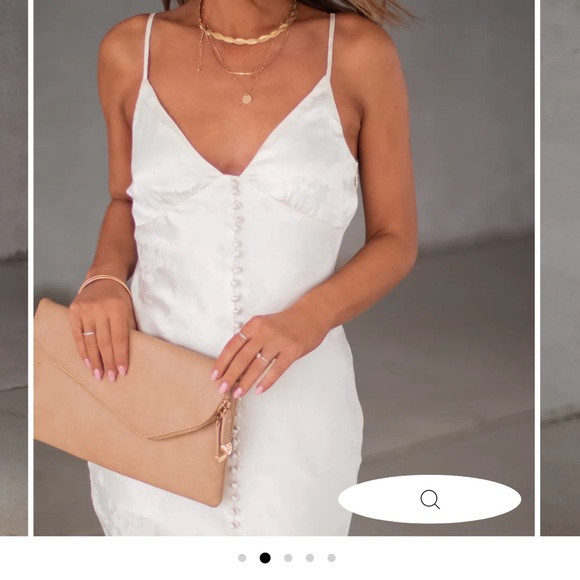 White silk dress - Medium - Picture 6 of 6